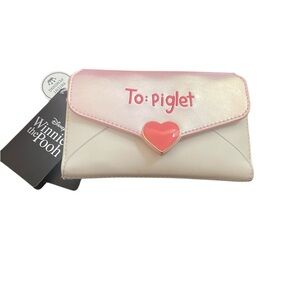 Loungefly Disney Piglet Pink and Cream Heart Wallet